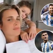 El gesto de Camila Homs, la ex de De Paul, cuando su hija eligió a Messi por sobre su papá