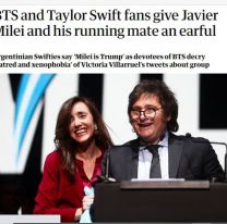 En Inglaterra se hicieron eco de la pelea de Milei contra la BTS Army y las Swifties